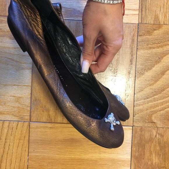 Giuseppe Zanotti Flats with diamond skeleton - Picture 3 of 6